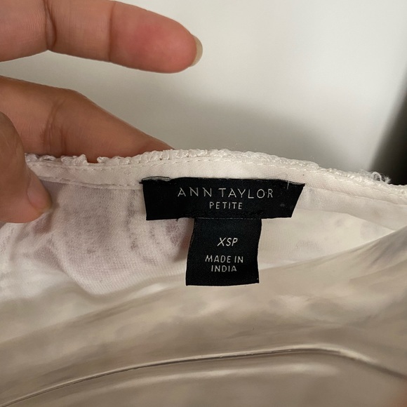 Off white top. Petite XS by Ann Taylor - Picture 2 of 5